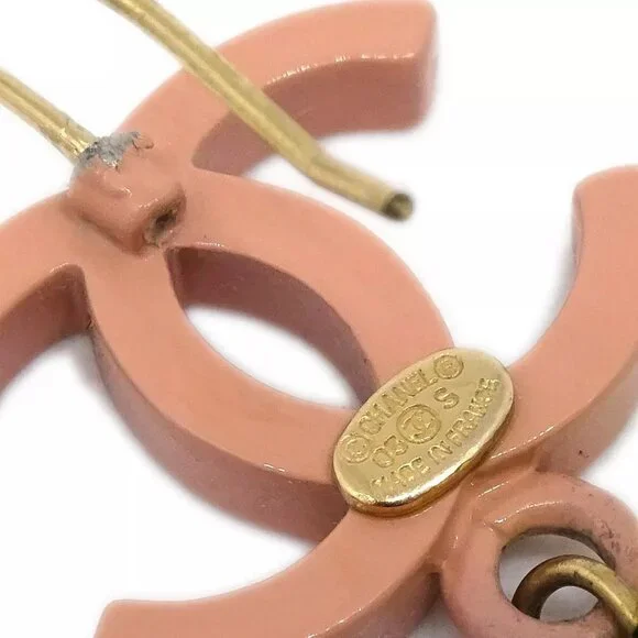 Chanel Dangle Piercing Earrings Pink - Picture 3 of 5